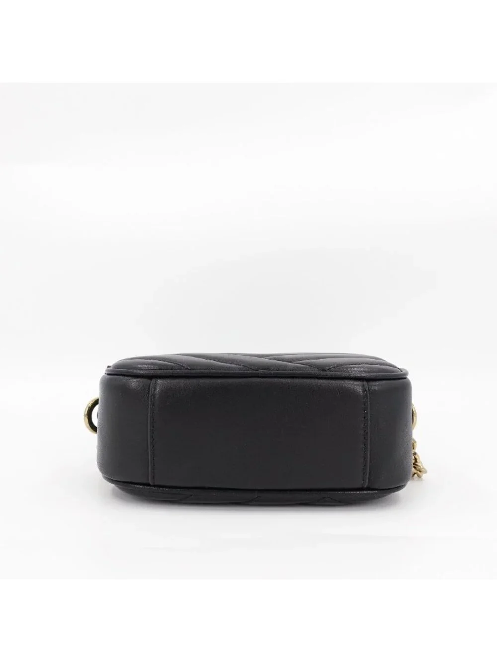 Tory Burch Kira Chevron Small Camera Crossbody Bag Black OS